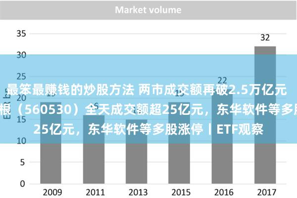 最笨最赚钱的炒股方法 两市成交额再破2.5万亿元 中证A500ETF摩根（560530）全天成交额超25亿元，东华软件等多股涨停丨ETF观察